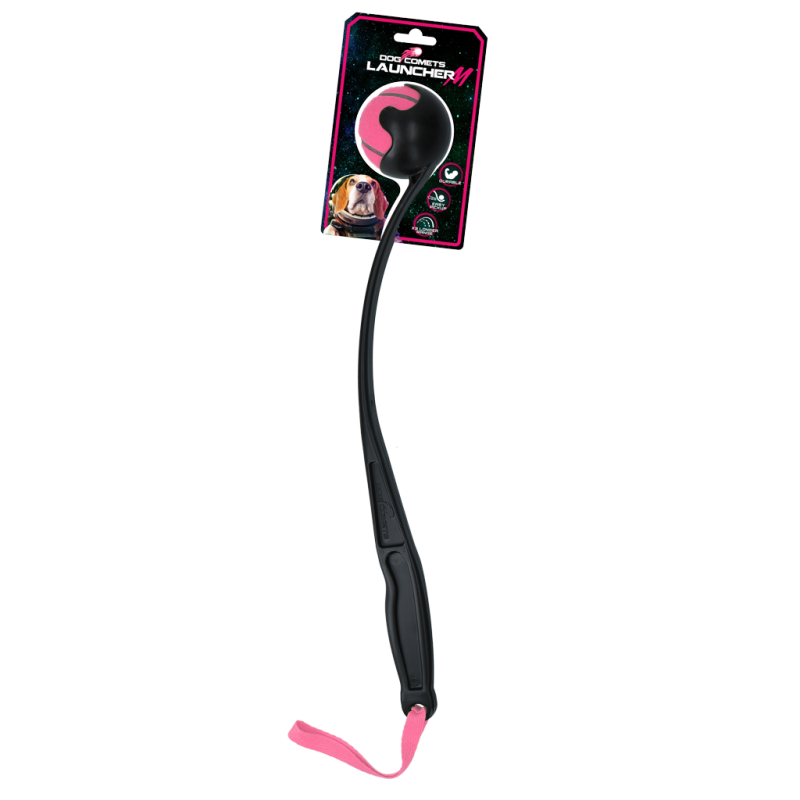 Lanceur de comètes pour chien rose M