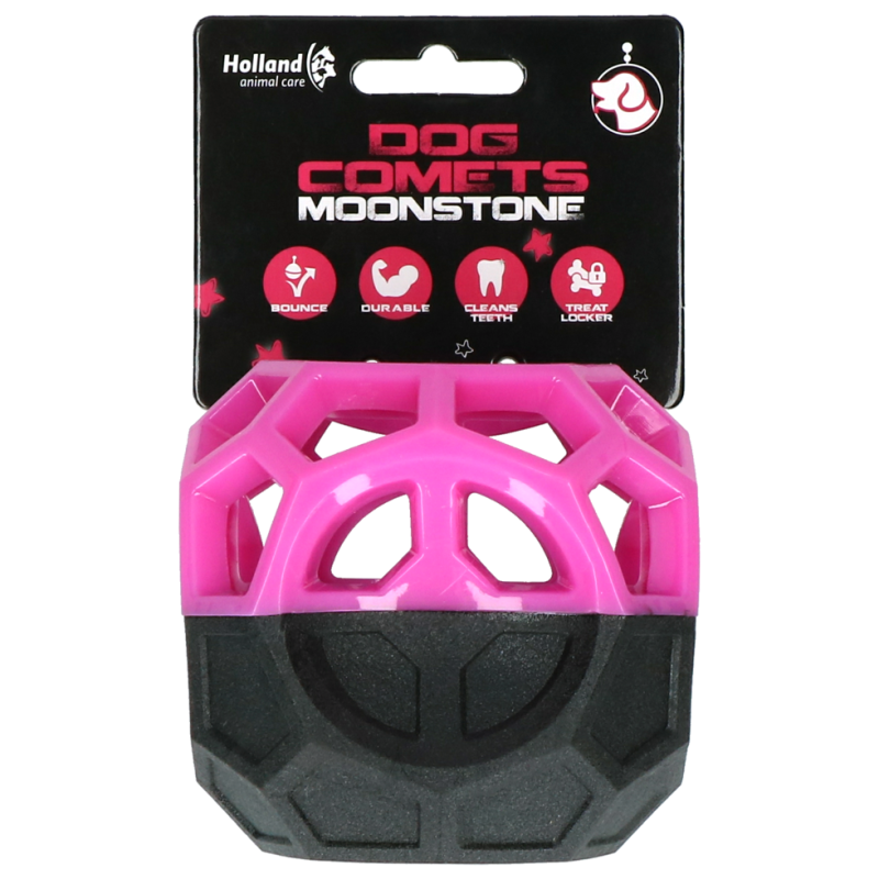 Cube de friandises en pierre de lune pour chien Comets Rose