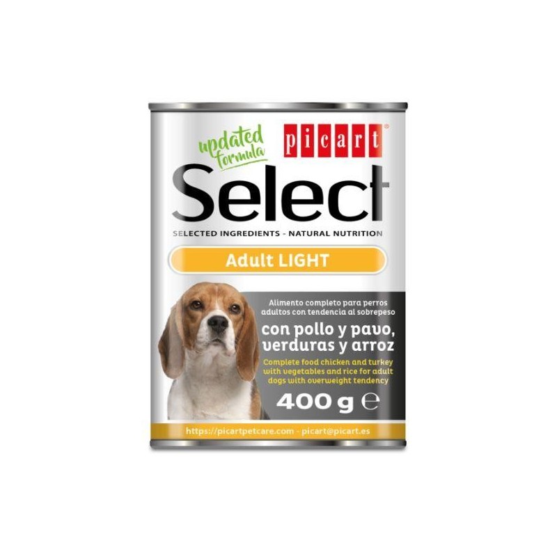 Boite Select Dog Adult - Light 400 gr