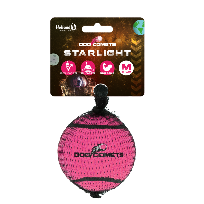 Balle de tennis Dog Comets Starlight M Rose