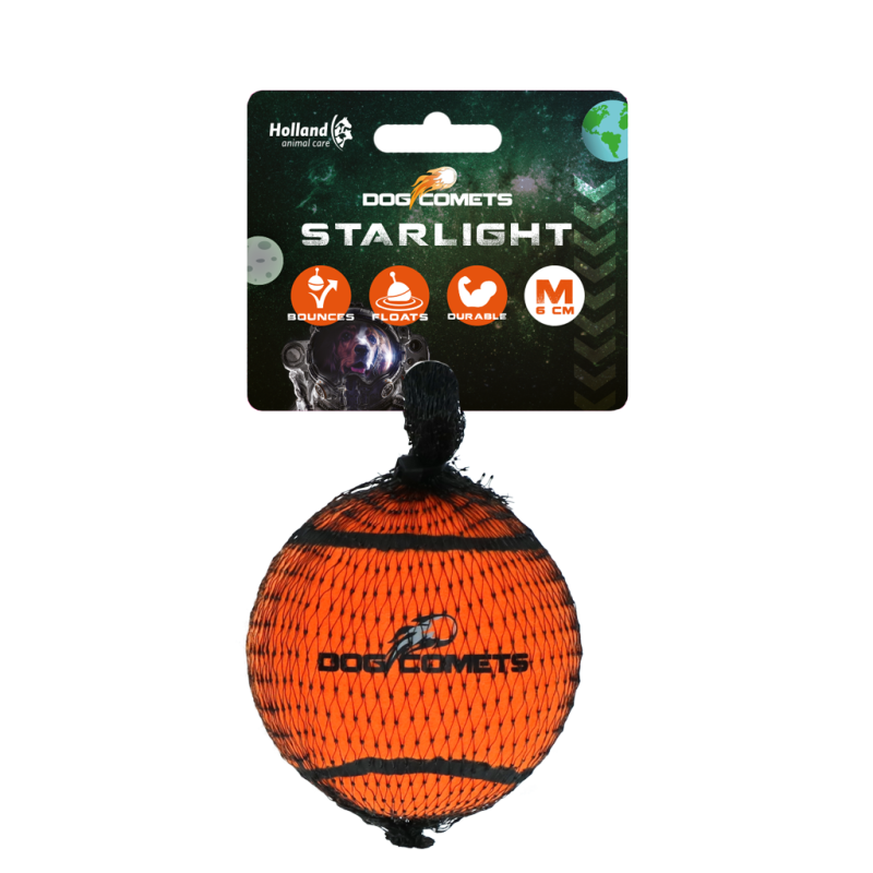 Balle de tennis Dog Comets Starlight M Orange