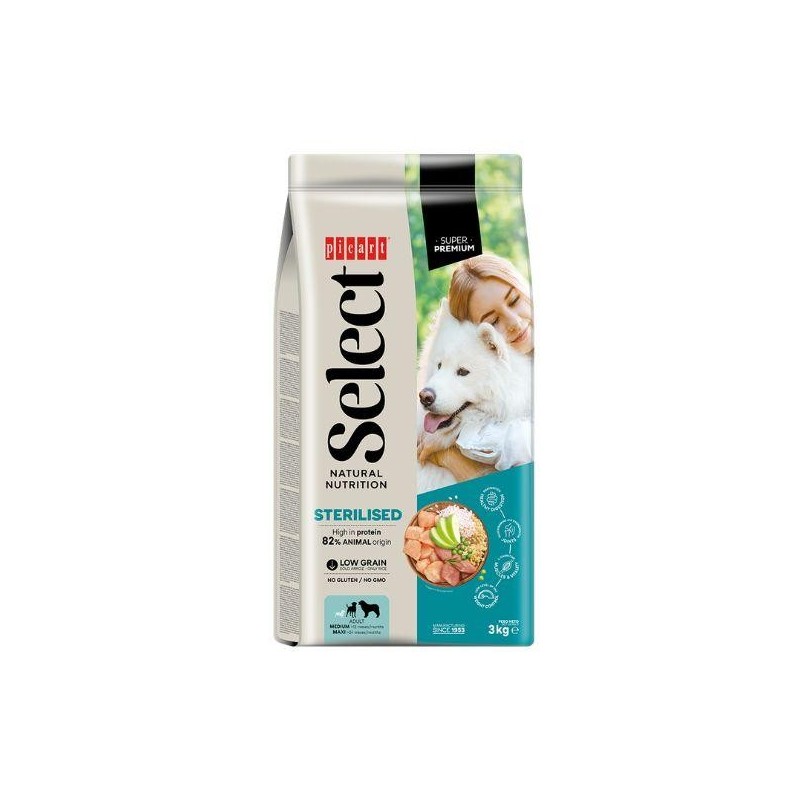 Select Dog Adult Medium stérilisé  - Poulet et riz 12 kg