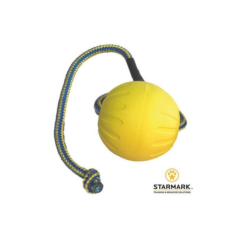 Jouet pour chien Fantastic Foam Ball avec corde Taille : 6.5 cm