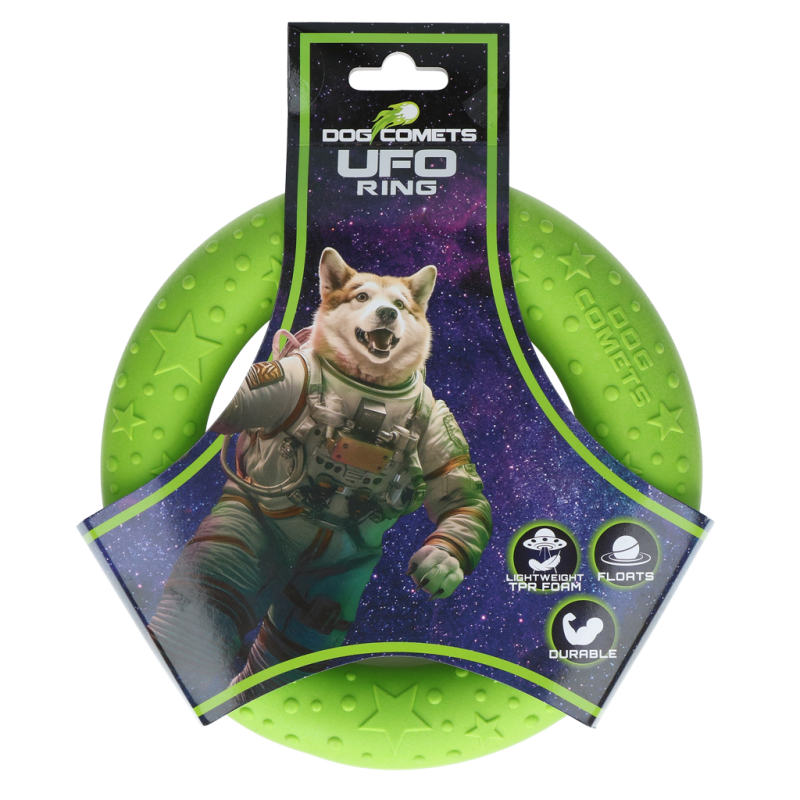 Bague OVNI Dog Comets verte