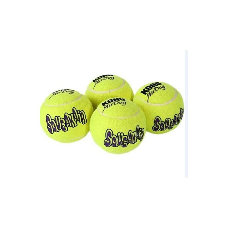 Balle de tennis SqueakAir Balls KONG pour chiens 6.5 cm de diamètre