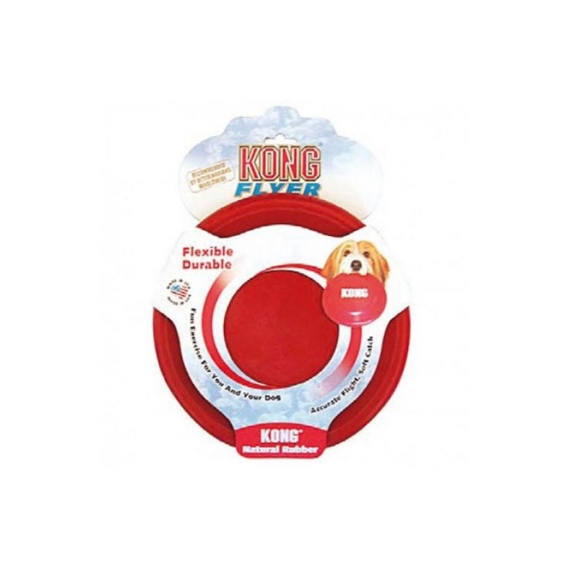 Jouet KONG Flyer - Disque Volant - Frisbee pour chiens Taille : 24 cm