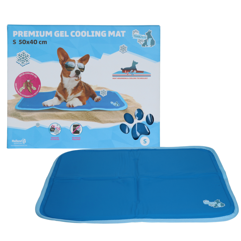 Tapis rafraîchissant en gel CoolPets Premium S 40 x 50 cm