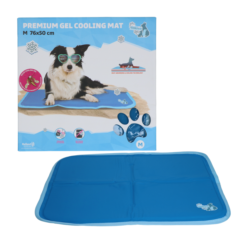 Tapis rafraîchissant en gel CoolPets Premium M 50 x 76 cm