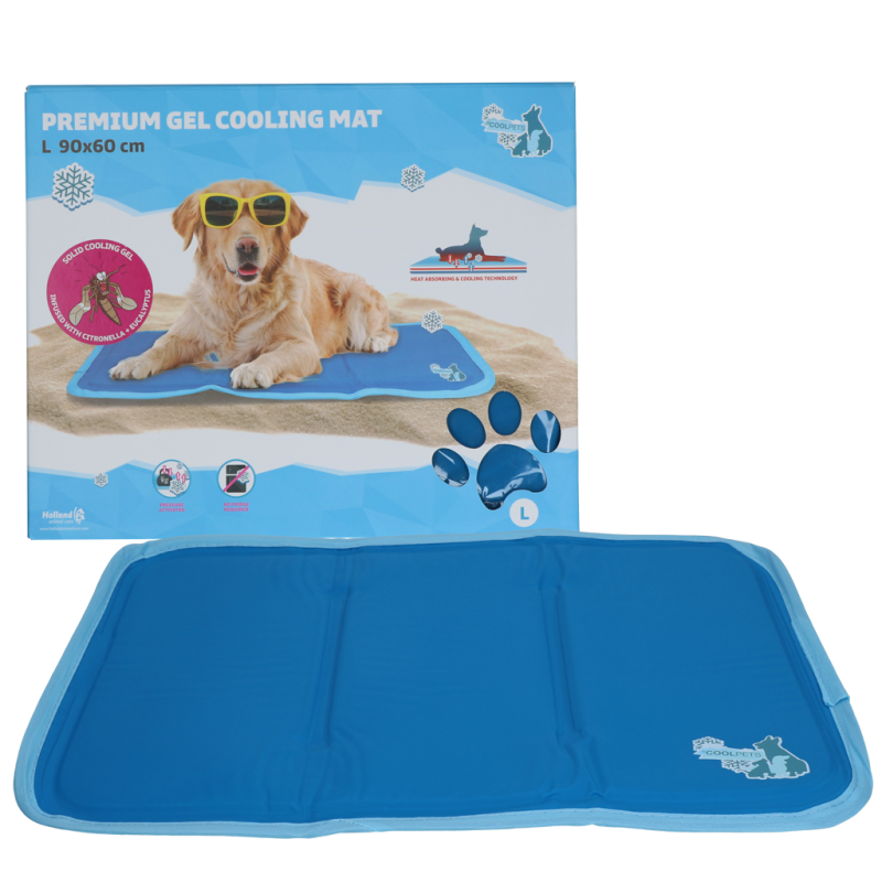 Tapis rafraîchissant en gel CoolPets Premium L 60 x 90 cm