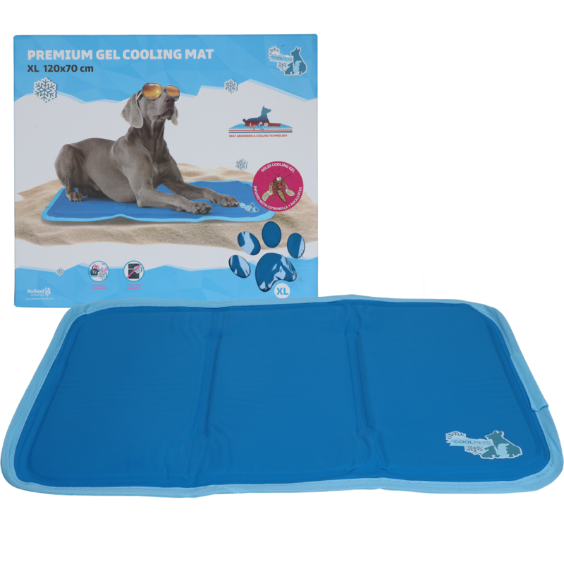 Tapis rafraîchissant en gel CoolPets Premium XL 70 x 120 cm
