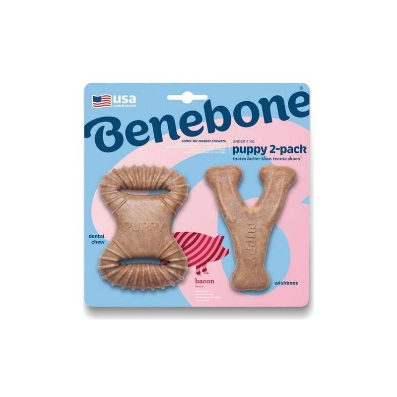 PUPPY DENTAL PACK - Jouet à mastiquer spécial chiot au goût de Bacon