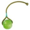 Everlasting Fun Ball avec corde pour chien mâchouilleurs  Taille : 9 cm
