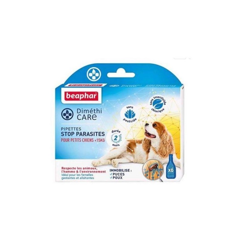 Pipette anti parasitaire DimethiCare pour chien petit chien