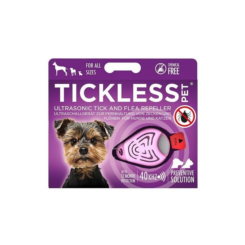 Tickless Pet à pile Rose