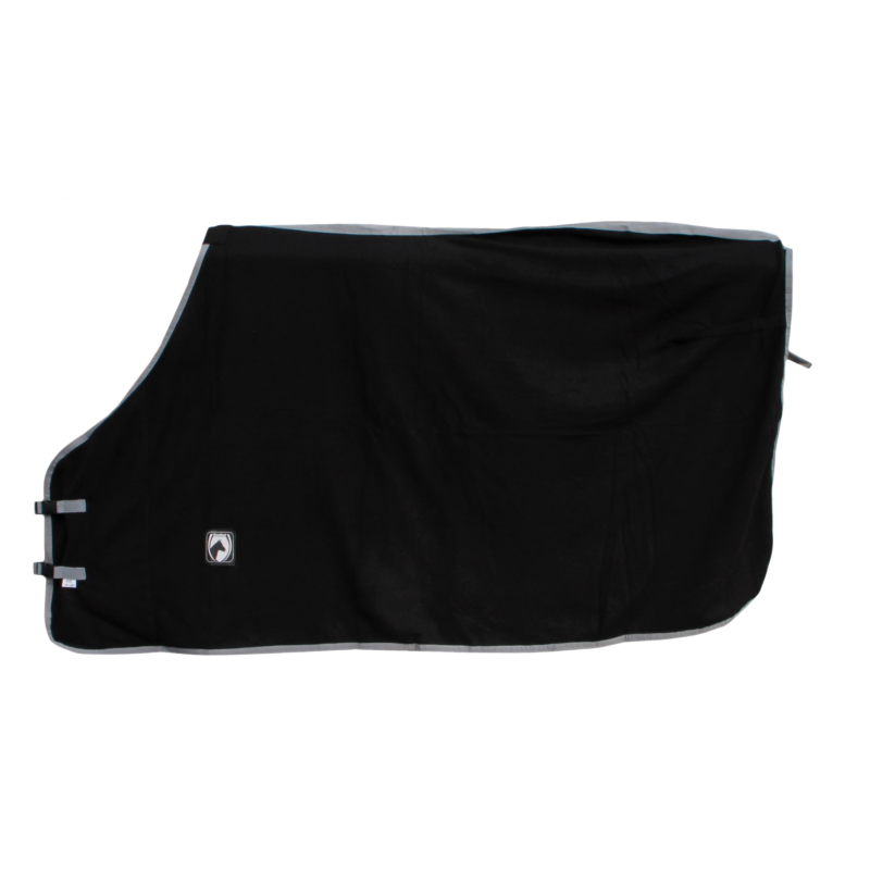 Excellent tapis polaire noir/gris 135/185 cm