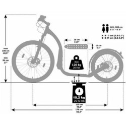 Patinette Kickbike Cross Fix  Noir