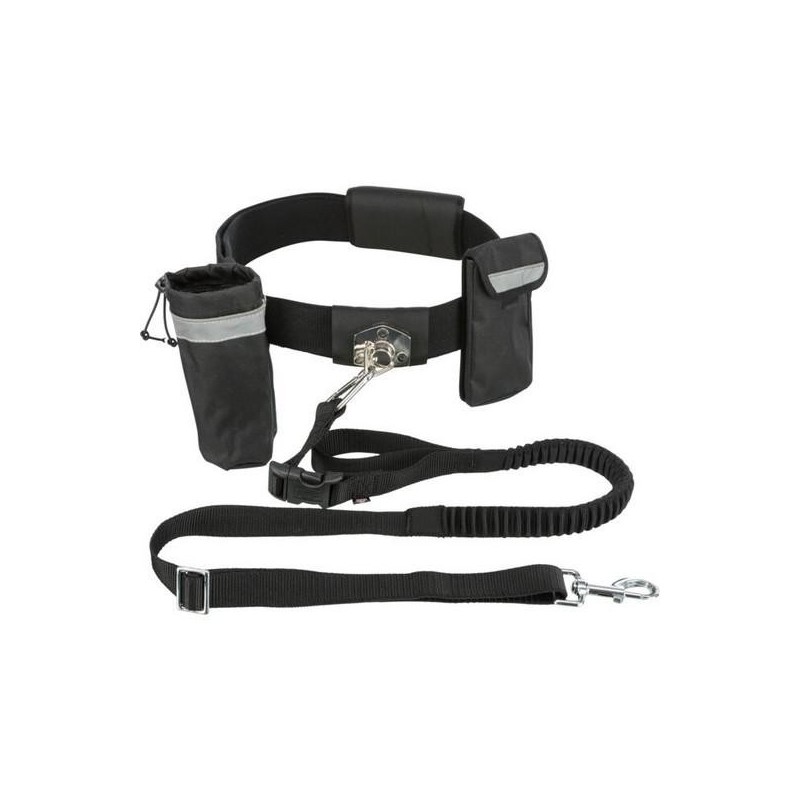 Ceinture de jogging avec laisse élastique + pochettes