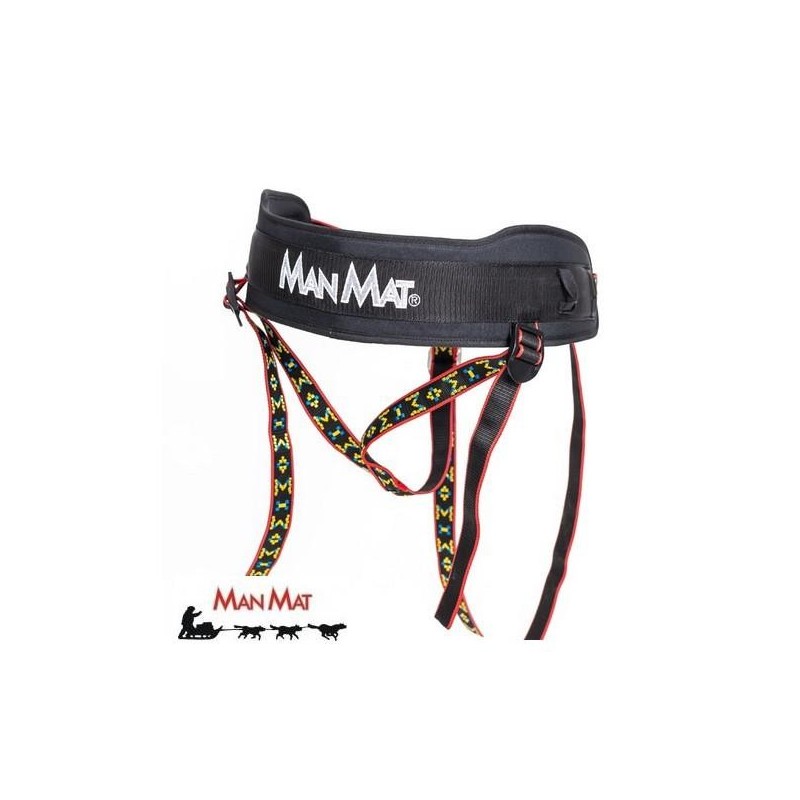 Ceinture baudrier MANMAT canicross Rouge Taille S