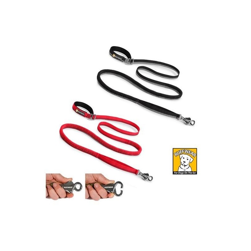 Laisse pour chien en nylon extensible Roamer Leash - Ruff Wear  Rouge 2/3.4 m x 25mm
