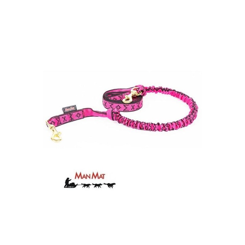 Ligne de trait MANMAT Snap Line (pour 1 chiens) Rose