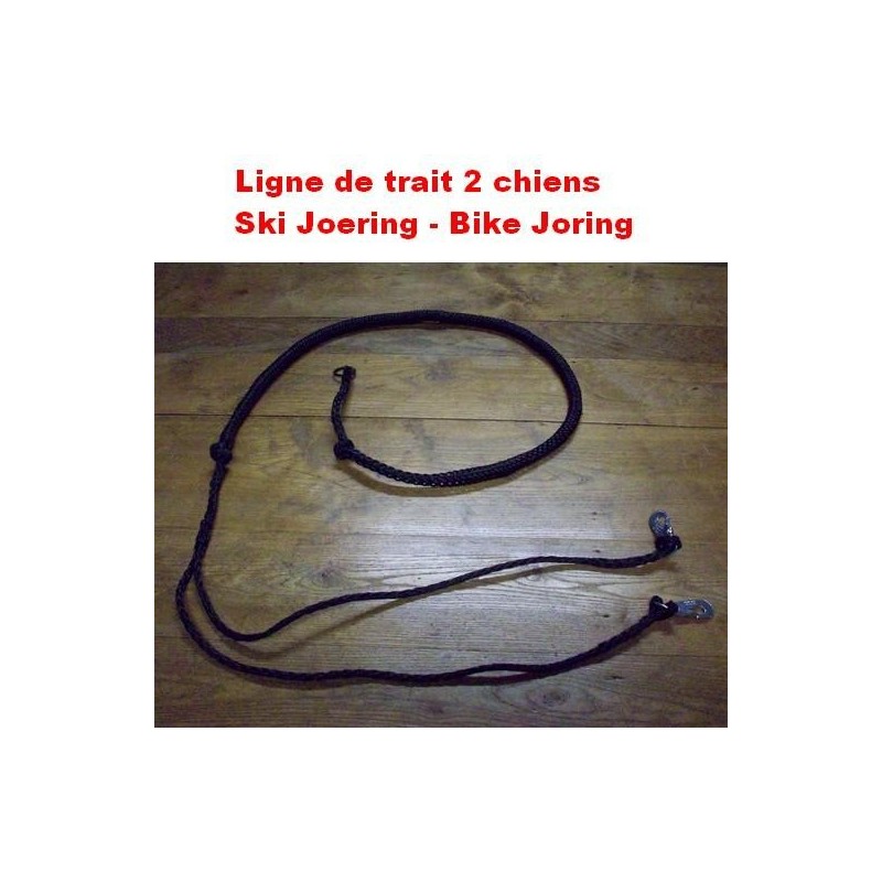 Ligne de trait 2 chiens - Canicross, Ski Joering, Cani vtt