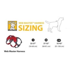 Harnais pour chien : Web Master - Ruff Wear Gris L 40 à 60 kg