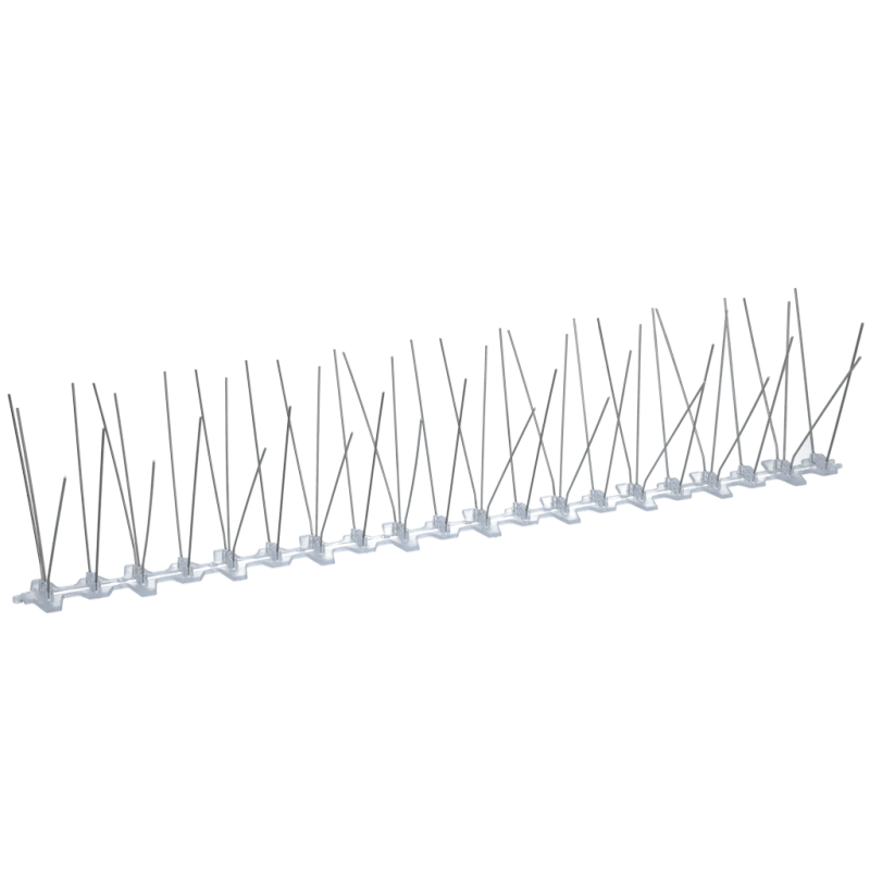 Piquets anti-pigeons en plastique/acier inoxydable 50 cm (50 piquets)