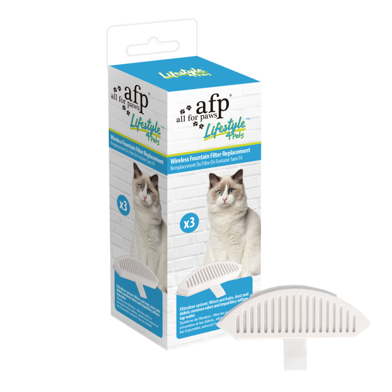 Filtre de rechange pour fontaine sans fil AFP Lifestyle 4 Pets (lot de 3)