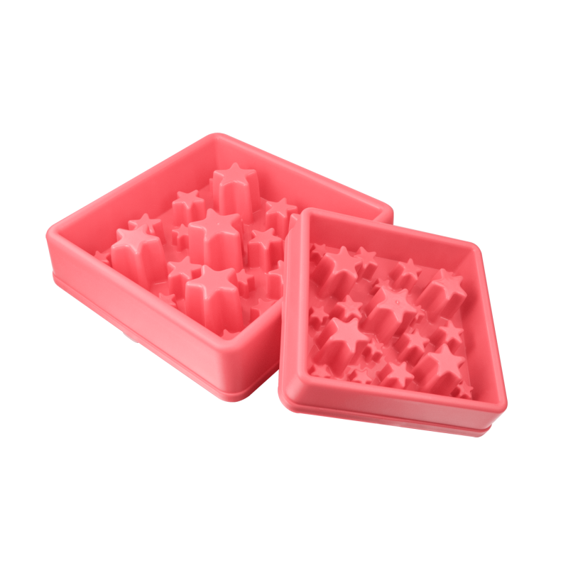 Mangez lentement, vivez plus longtemps, étoile rose S