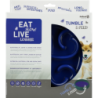 Mangeoire à bascule bleue Eat Slow Live Longtime