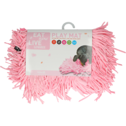 Tapis de jeu rose « Mangez...