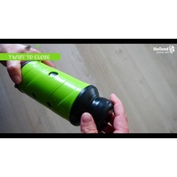 Rouleau pour aliments et friandises Eat Slow Live Longtemps Gris L