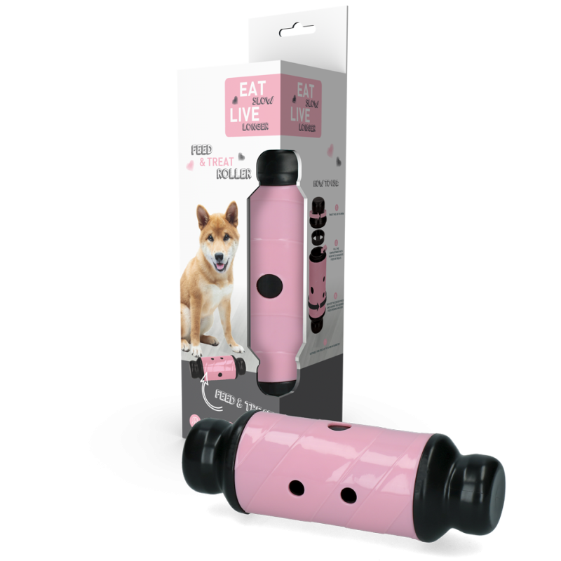 Rouleau pour nourrir et traiter Eat Slow Live Longtemps Rose L