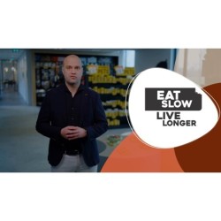Tapis à lécher Eat Slow Live Longer Duo L Bleu