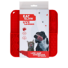 Tapis à lécher Mangez lentement, vivez plus longtemps Dimensions Rectangle Rouge