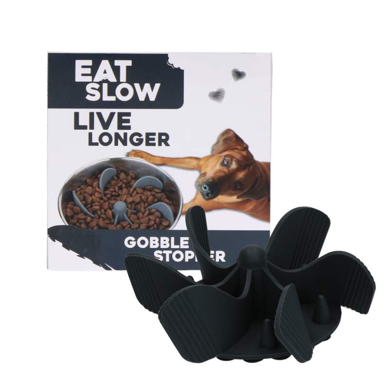 Mangez lentement, vivez plus longtemps, Gobble Stopper Gris