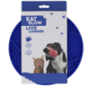 Tapis à lécher pour manger lentement et vivre plus longtemps, ballon de football bleu