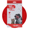 Tapis à lécher pour manger lentement et vivre plus longtemps, ballon de football rouge