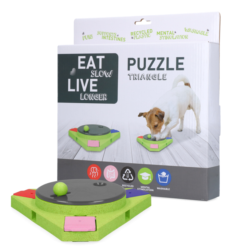 Puzzle Triangle Manger lentement, vivre plus longtemps