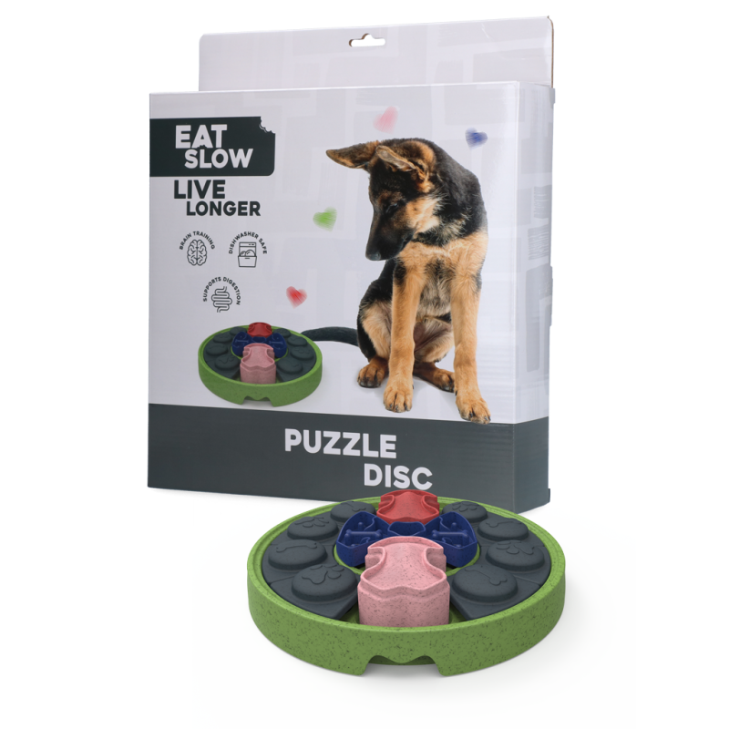 Disque de puzzle Mangez lentement, vivez plus longtemps