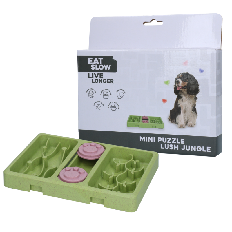 Mini-puzzle Mangez lentement, vivez plus longtemps Jungle luxuriante
