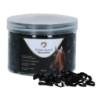 Excellents élastiques en silicone noir pour cheval