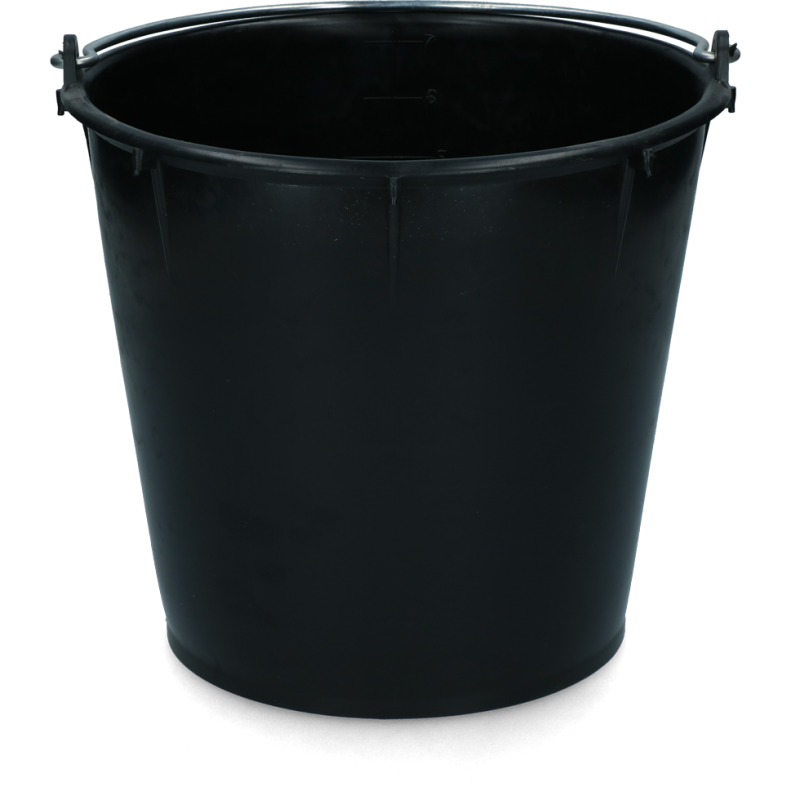 Seau 7 l avec anse Noir