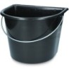 Seau à côté plat 15 l Noir