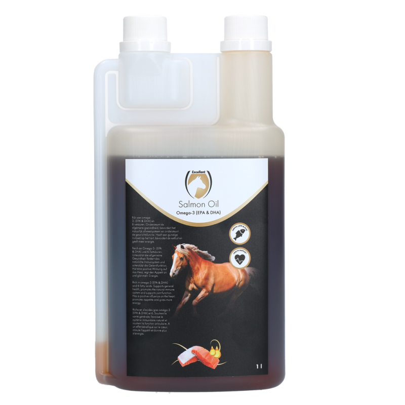 Excellente huile de saumon pour cheval 1 l