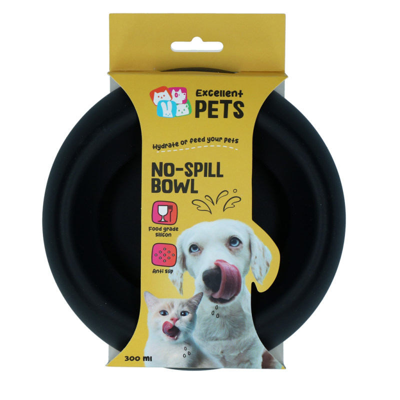 Excellent Pets Gamelle anti-fuite 300 ml Anthracite S
