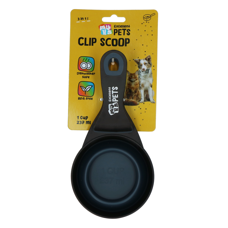 Excellent Pets Pelle à nourriture avec clip de verrouillage 1 tasse