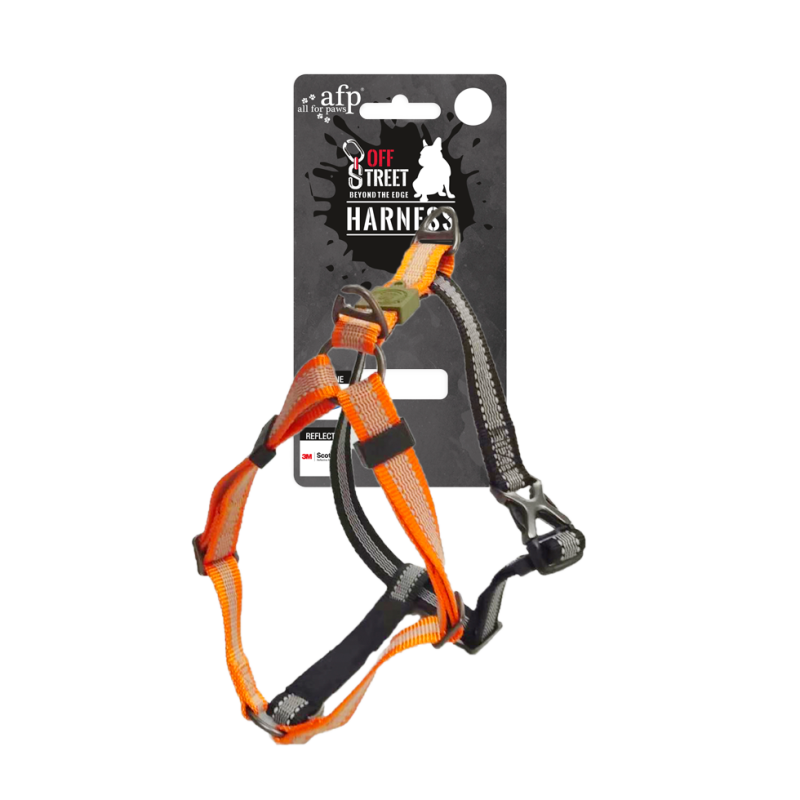 AFP Off Street - Harnais anti-traction pour chien Tangarine XL