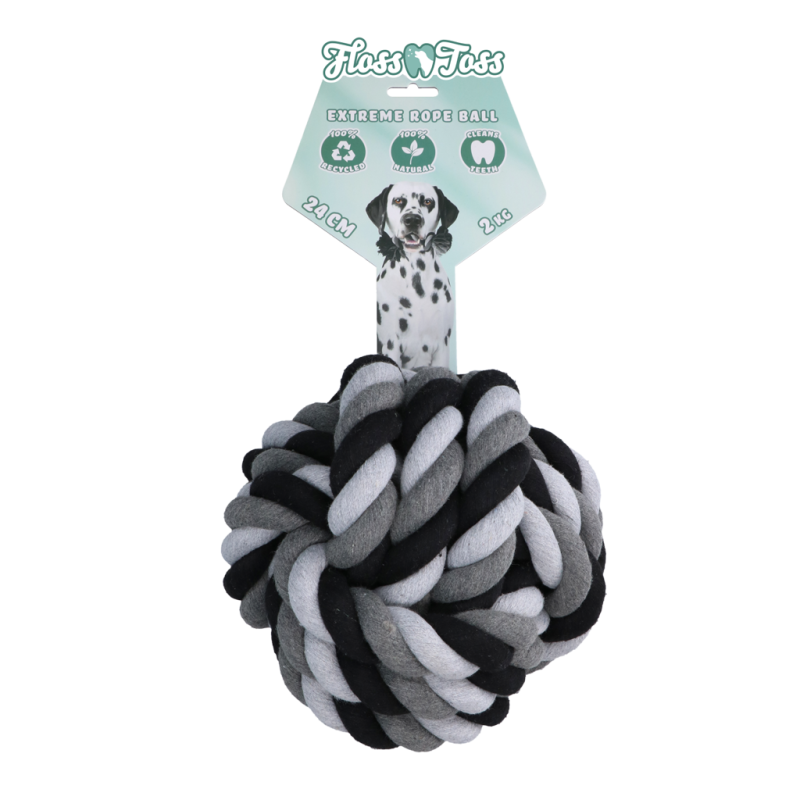 Balle dentaire Floss Toss Dental Rope Exteme - 24 cm
