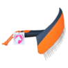 Grattoir anti-transpiration amusant orange/noir